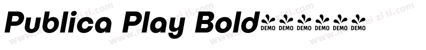 Publica Play Bold字体转换